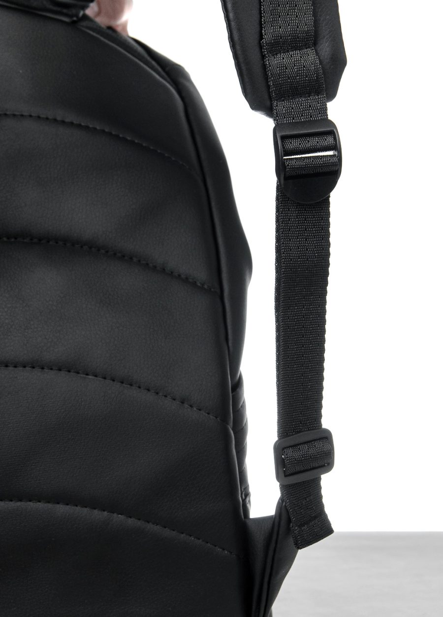 Рюкзак роллтоп жіночий Sambag RollTop MQN чорний зі срібним