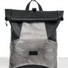 Рюкзак роллтоп жіночий Sambag RollTop MQN чорний зі срібним
