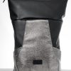 Рюкзак роллтоп жіночий Sambag RollTop MQN чорний зі срібним