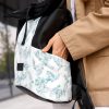 Рюкзак роллтоп жіночий Sambag RollTop X чорно-білий з принтом