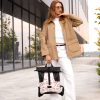 Рюкзак роллтоп жіночий Sambag RollTop X з принтом чорний