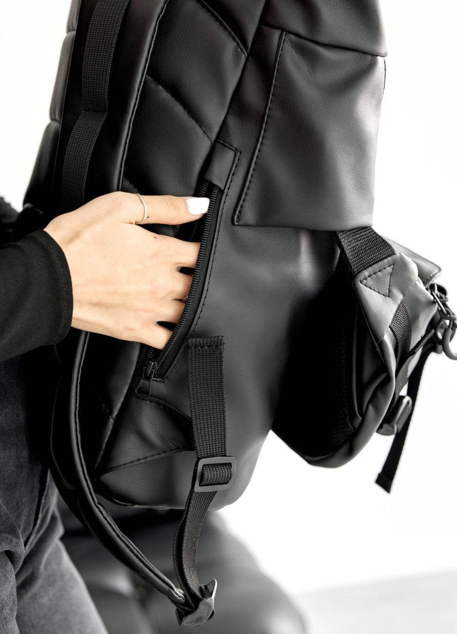 Рюкзак роллтоп жіночий Sambag RollTop Double чорний