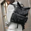 Рюкзак жіночий роллтоп Sambag RollTop Double чорний