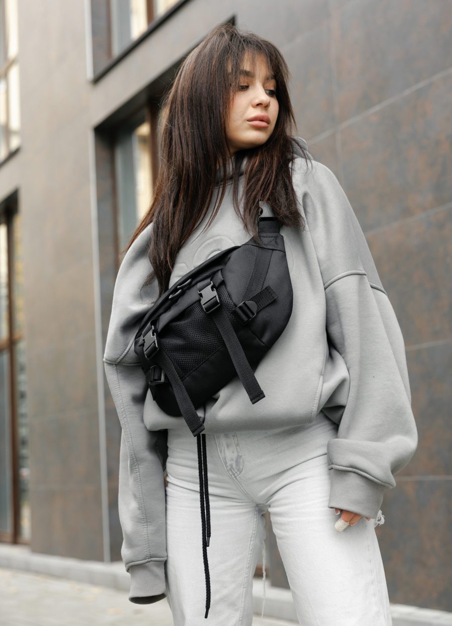 Рюкзак жіночий роллтоп Sambag RollTop Double чорний