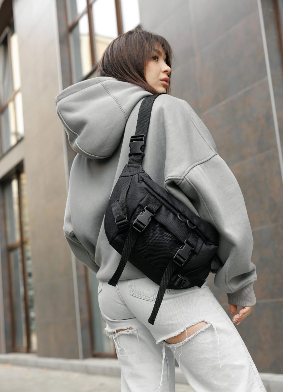 Рюкзак жіночий роллтоп Sambag RollTop Double чорний