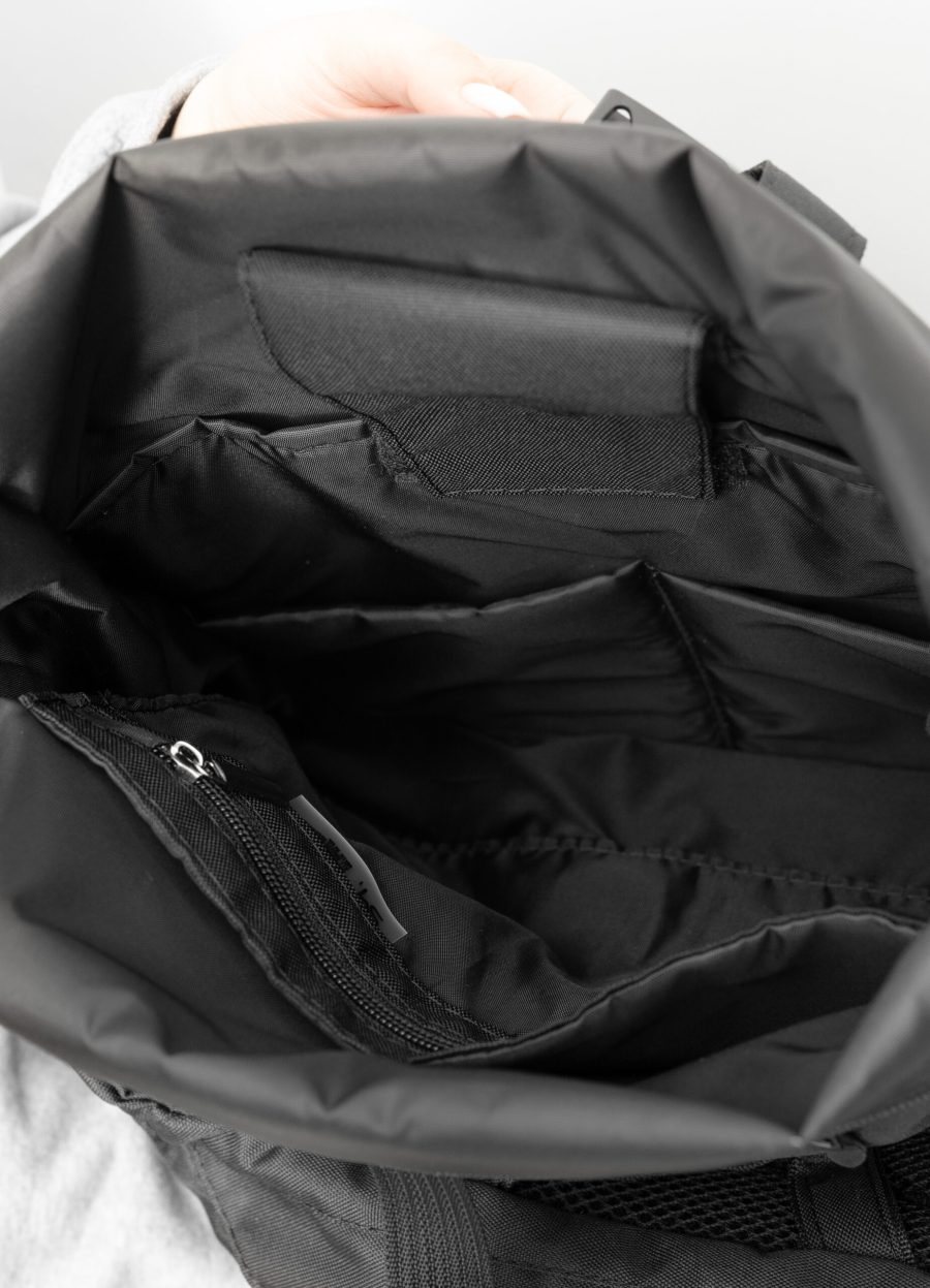 Рюкзак жіночий роллтоп Sambag RollTop Double чорний