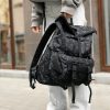 Женский рюкзак роллтоп Sambag RollTop Double черный принт