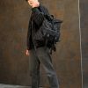Рюкзак чоловічий роллтоп Sambag RollTop Double чорний принт