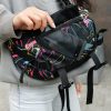 Рюкзак жіночий роллтоп Sambag RollTop Double принт чорний
