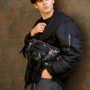 Мужской рюкзак роллтоп Sambag RollTop Double черный с принтом