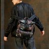 Мужской рюкзак роллтоп Sambag RollTop Double черный с принтом