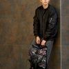 Мужской рюкзак роллтоп Sambag RollTop Double черный с принтом