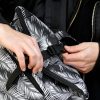 Рюкзак роллтоп чоловічий Sambag RollTop Double чорний з принтом