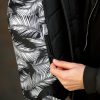 Рюкзак роллтоп чоловічий Sambag RollTop Double чорний з принтом