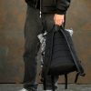 Рюкзак роллтоп чоловічий Sambag RollTop Double чорний з принтом
