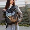 Женский рюкзак Sambag RollTop Hacking черный