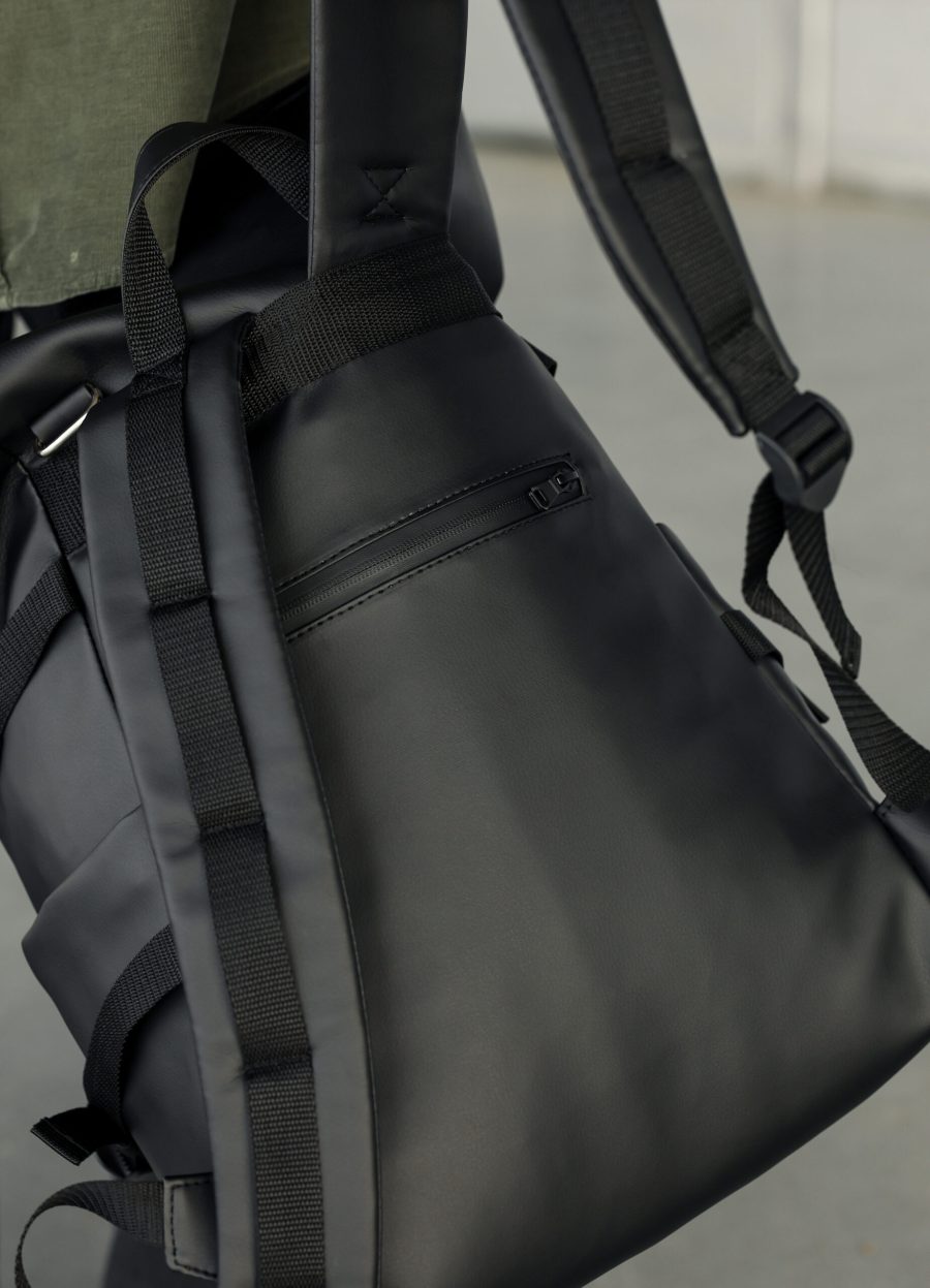 Мужской рюкзак Sambag RollTop Hacking черный