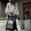 Рюкзак жіночий Sambag RollTop Hacking чорний з принтом