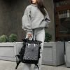 Рюкзак жіночий Sambag RollTop Hacking чорний з принтом