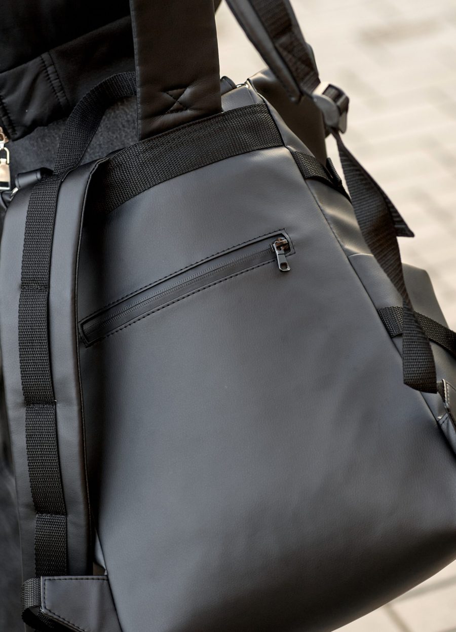 Рюкзак чоловічий Sambag RollTop Hacking принт чорний