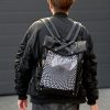 Рюкзак чоловічий Sambag RollTop Hacking принт чорний