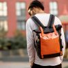 Мужской рюкзак Sambag RollTop Hacking черный с оранжевым