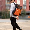 Мужской рюкзак Sambag RollTop Hacking черный с оранжевым