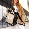 Рюкзак жіночий для ноутбука Sambag RollTop Hacking чорний із сірим