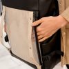 Рюкзак жіночий для ноутбука Sambag RollTop Hacking чорний із сірим