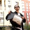 Рюкзак чоловічий Sambag RollTop Hacking чорний із сірим