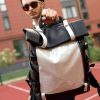 Рюкзак чоловічий Sambag RollTop Hacking чорний із сірим