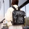 Рюкзак жіночий Sambag Aura принт чорний