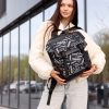 Рюкзак жіночий Sambag Aura принт чорний