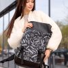 Рюкзак жіночий Sambag Aura принт чорний