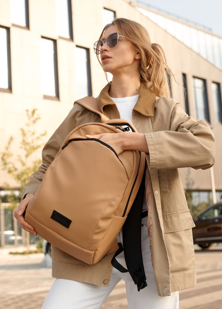 Женский рюкзак Sambag Zard LZN бежевый