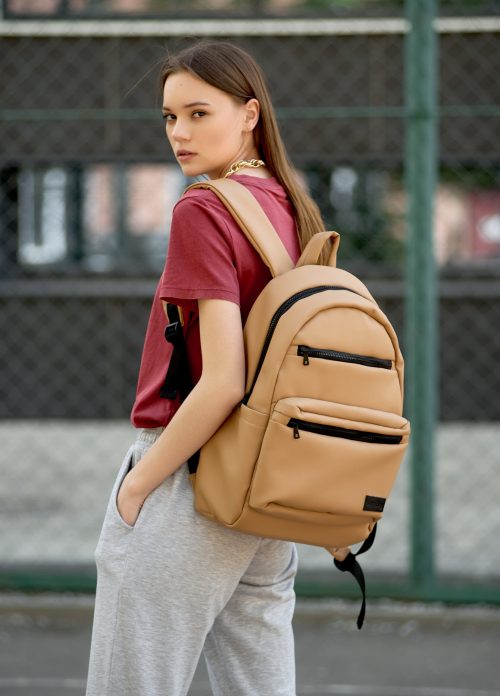 Женский рюкзак Sambag Zard LKT бежевый