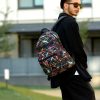 Рюкзак чоловічий Sambag Zard LKT з принтом чорний