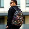 Рюкзак чоловічий Sambag Zard LKT з принтом чорний