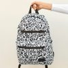 Женский рюкзак Sambag Zard LK Graphity черный с белым