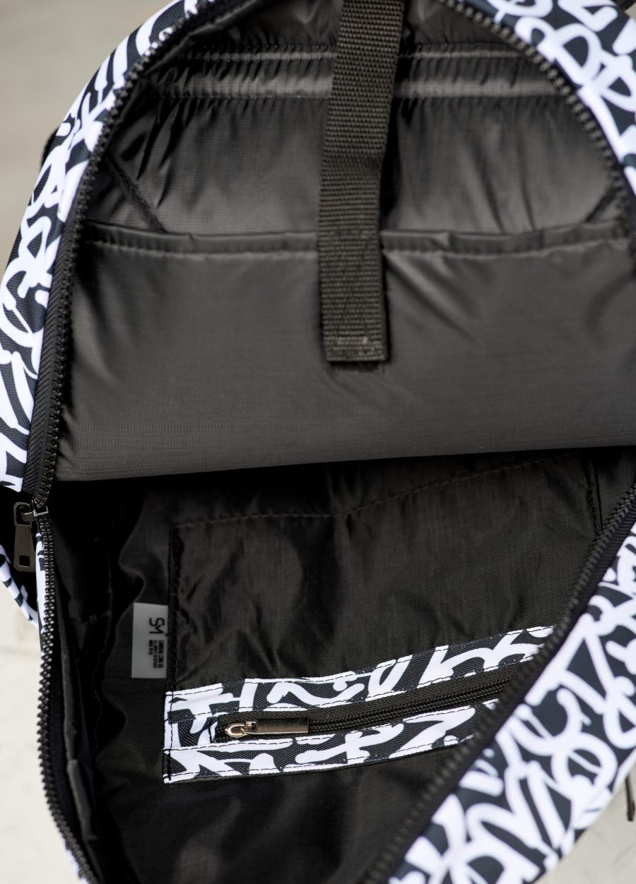 Женский рюкзак Sambag Zard LK Graphity черный с белым