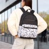 Рюкзак жіночий Sambag Zard SM чорний з білим