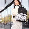 Рюкзак жіночий Sambag Zard SM чорний з білим
