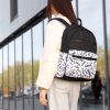 Рюкзак жіночий Sambag Zard SM чорний з білим