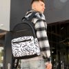 Мужской рюкзак Sambag Zard SM черный с белым