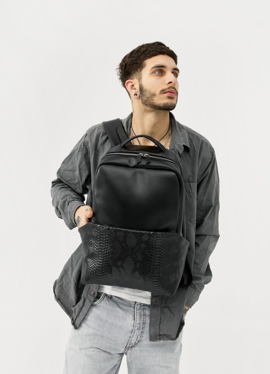 Мужской рюкзак Sambag Zard Dart черный крокодил
