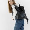 Рюкзак жіночий Sambag Rene LZS крокодил чорний