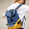 Рюкзак жіночий Sambag ReneDouble блакитний з жовтим