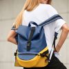 Рюкзак жіночий Sambag ReneDouble блакитний з жовтим