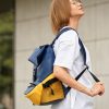Рюкзак жіночий Sambag ReneDouble блакитний з жовтим