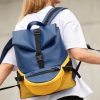 Рюкзак жіночий Sambag ReneDouble блакитний з жовтим